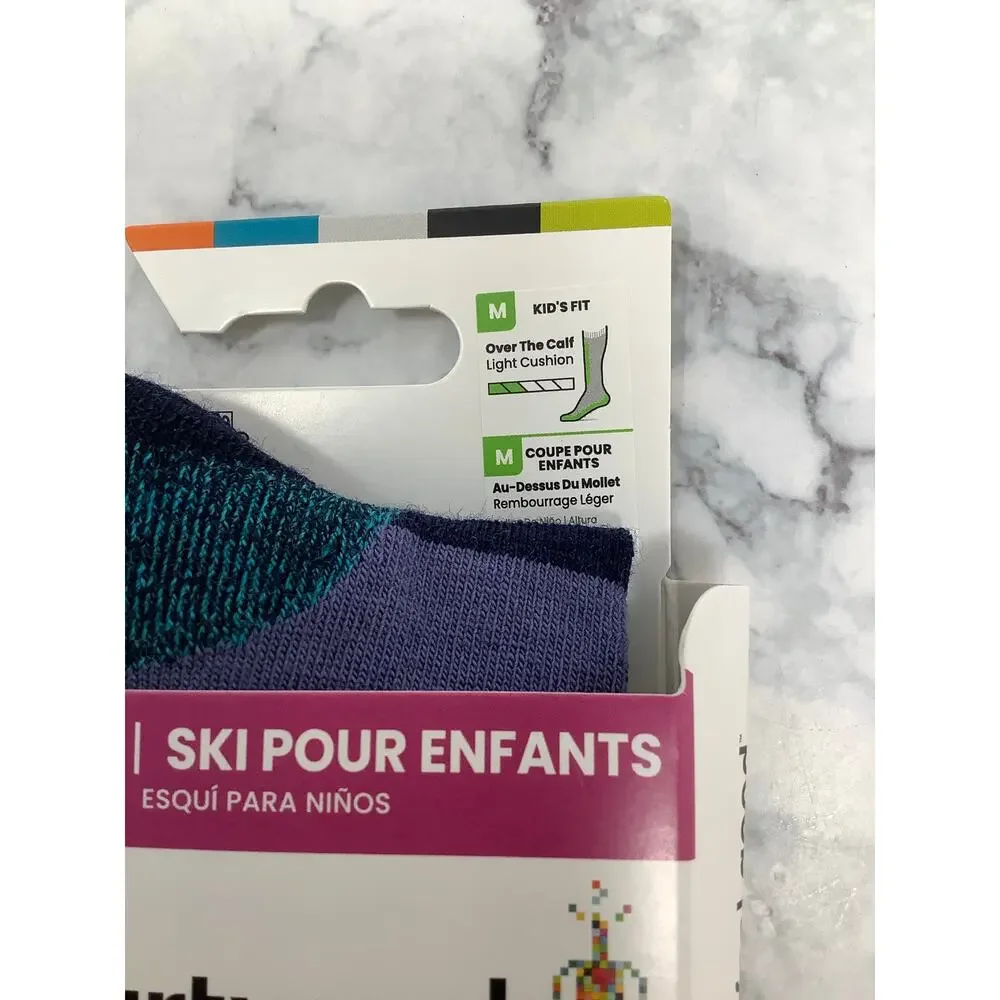 Smartwool Kids M Capri Light Cushion Sleigh Bear Ski Over The Calf Socks OS31-37